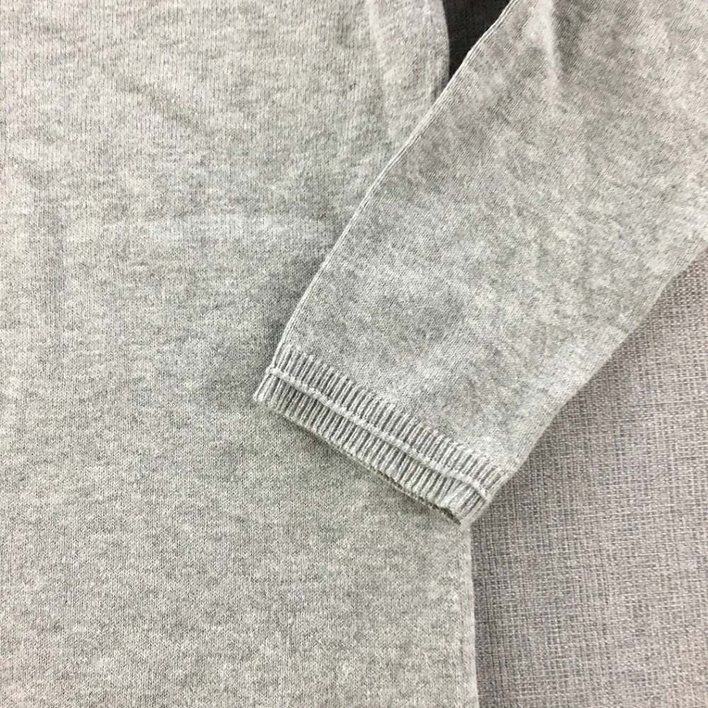 Zara Knit Grey V-Neck Sweater_3